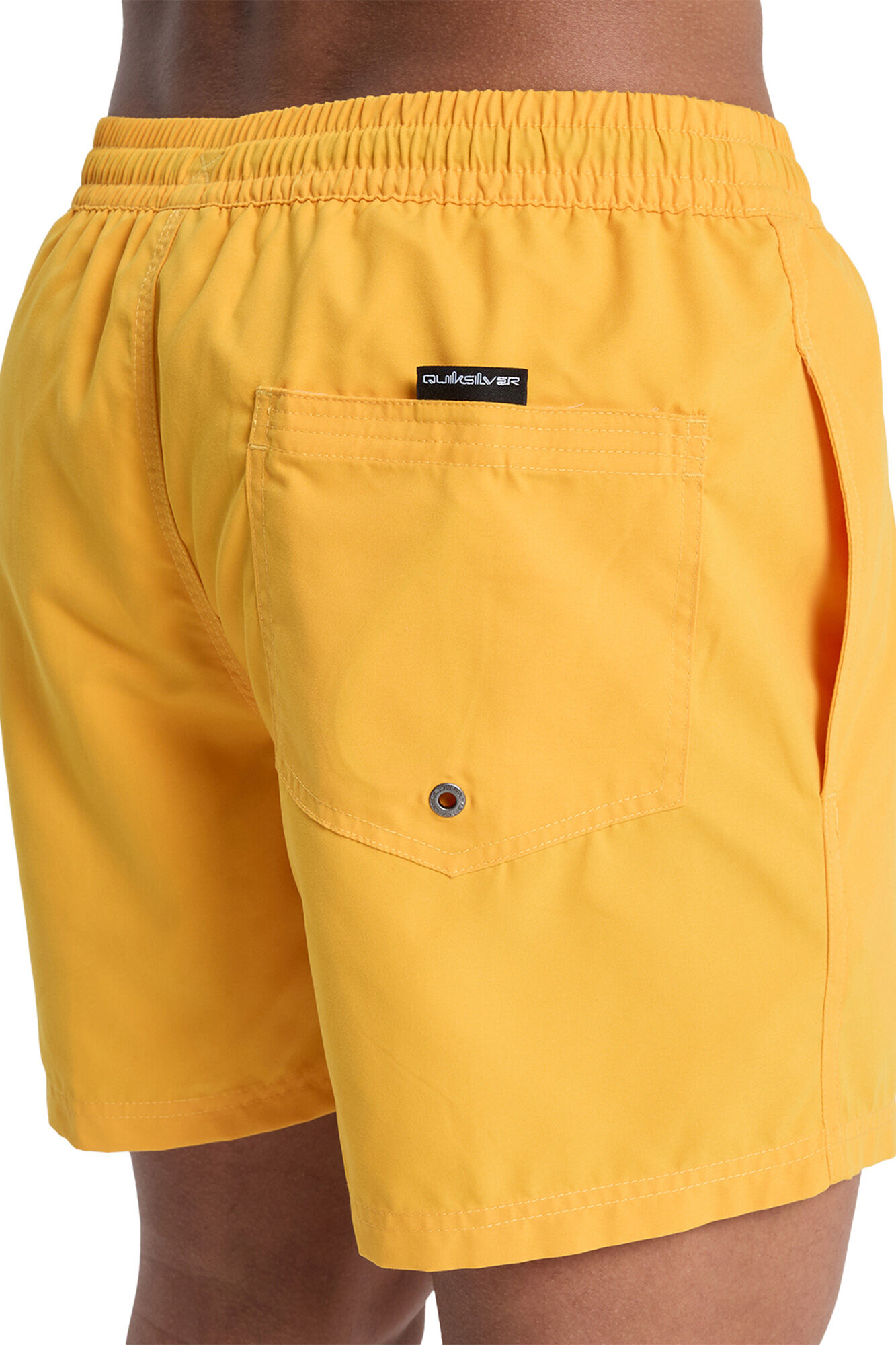 Quiksilver Einfarbige kurze Badeshorts mit Kordelzug