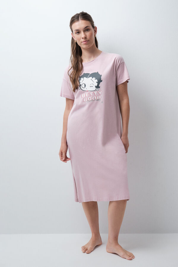 Women'secret Nuisette courte Betty Boop rose rose