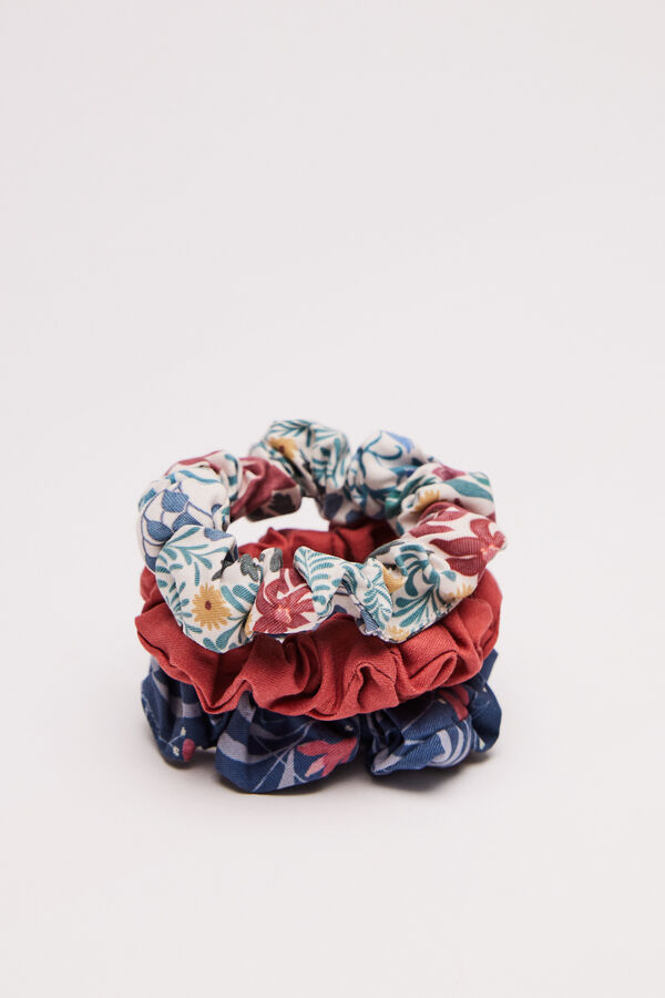 Womensecret Pack of 3 floral scrunchies printed