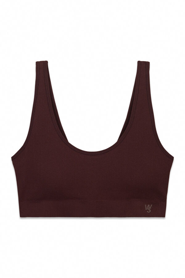 Women'secret Bordo jednobojni top bez &scaron;ava Bordo