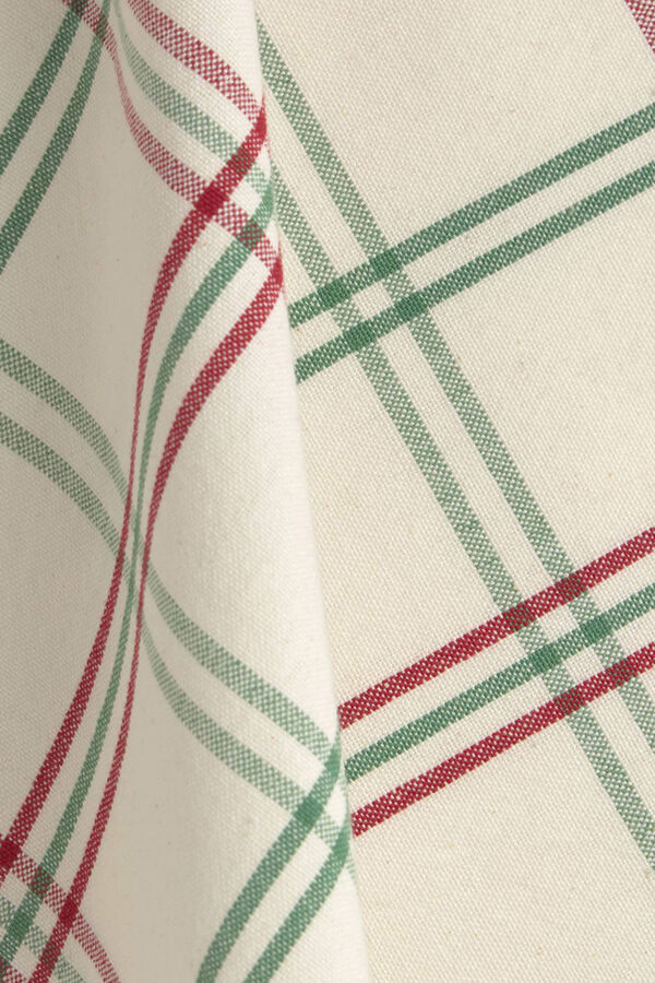 Textura Set de trapos de algod&oacute;n hilo tintado rojo