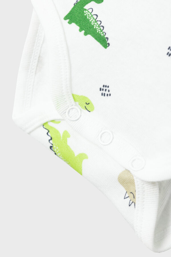 Womensecret Pack of baby boy dinosaur bodysuits green