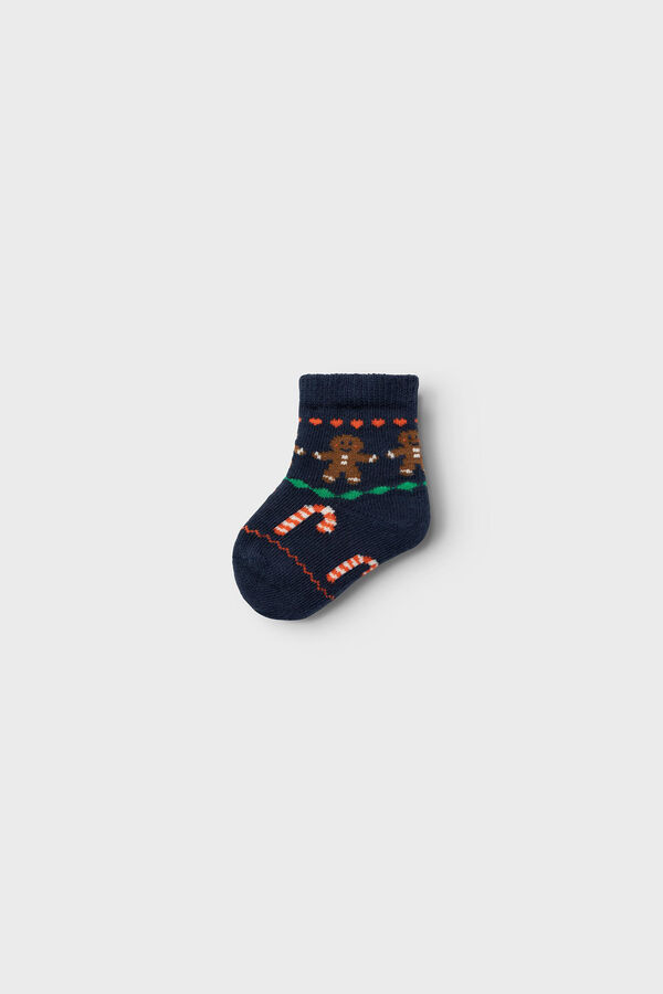 Name it Pack 3 calcetines navide&ntilde;o beb&eacute; ni&ntilde;a rojo