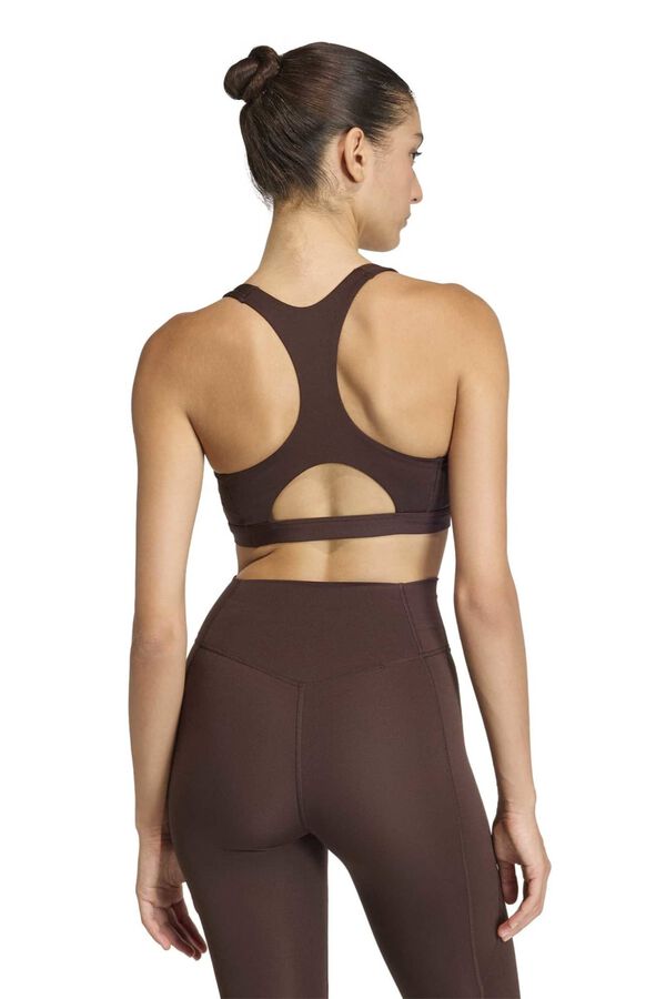 Adidas Sujetador deportivo Optime Essentials marr&oacute;n