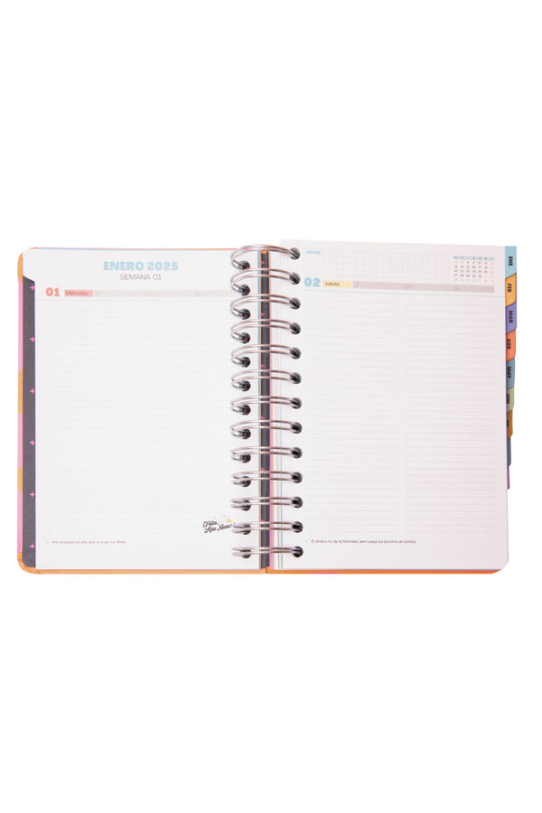 Mr. Wonderful Agenda Wonder peque&ntilde;a 2025 Diaria &iexcl;Que comience el show! estampado