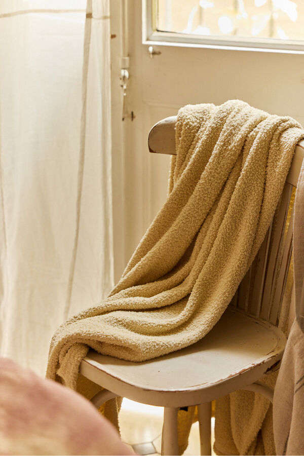 Calma House Plaid senfgelb coco mit Print