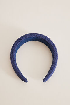 Womensecret Strukturiertes blaues Haarstirnband Blau