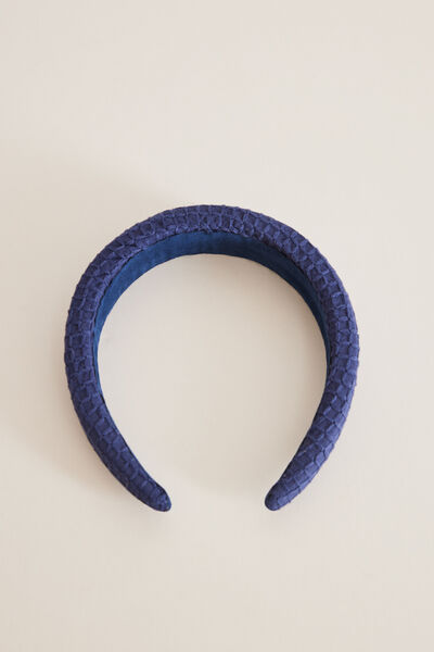 Womensecret Textured blue hair headband blue