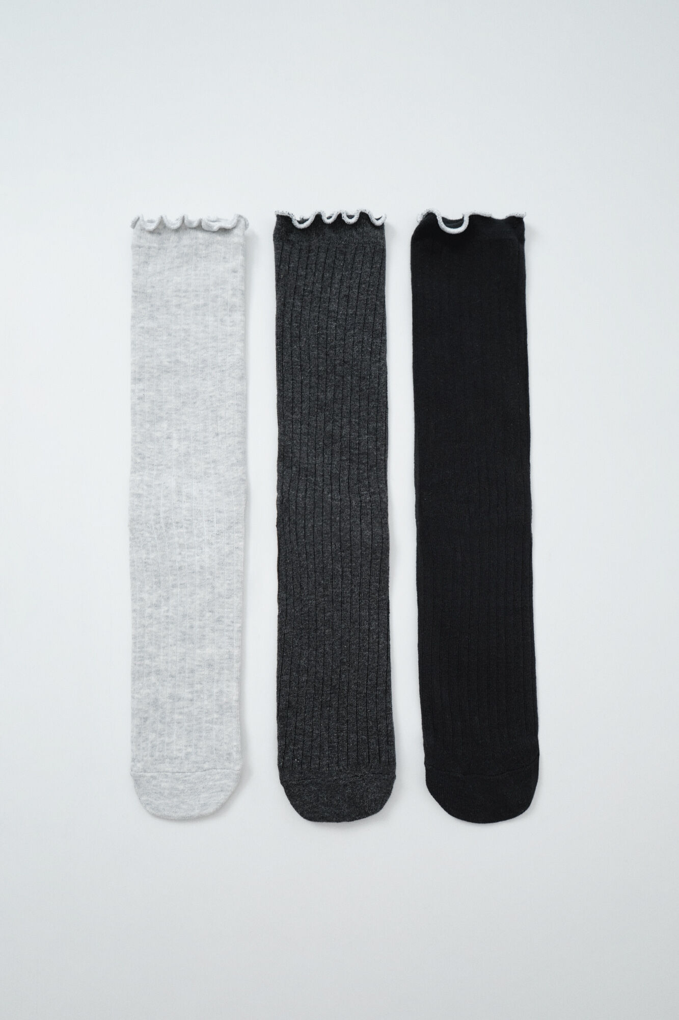 Women'secret Grey lurex 3-pack long socks