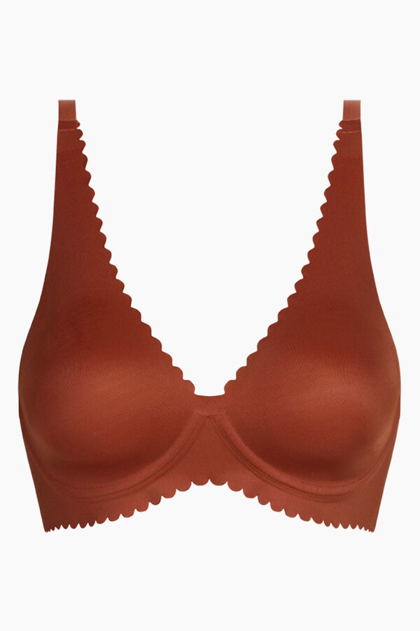 DIM Microfibre underwired bra nude