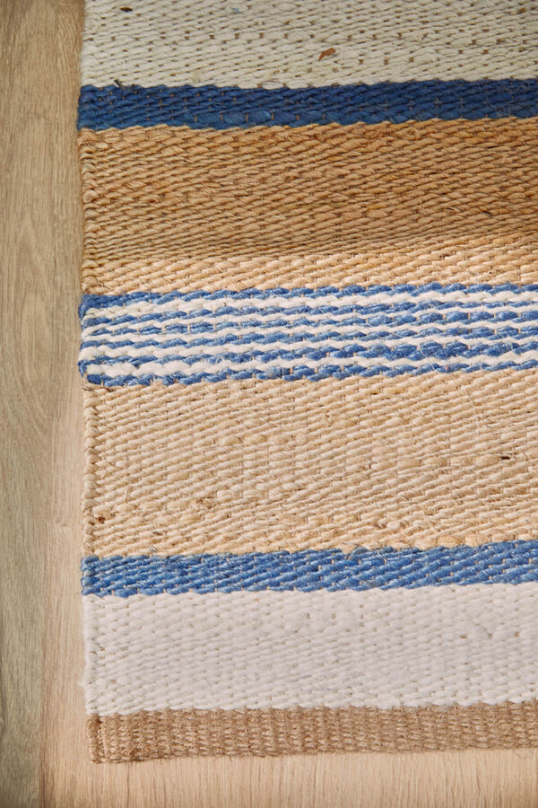 Calma House Brun Streifen Jute Blau