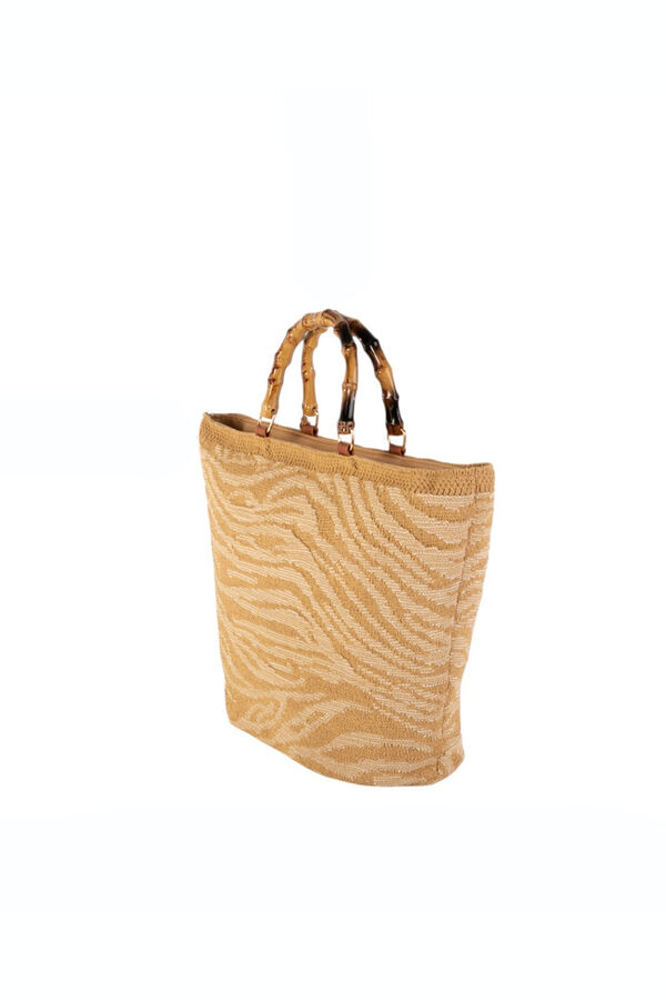 Kbas Sac &agrave; main en coton marron