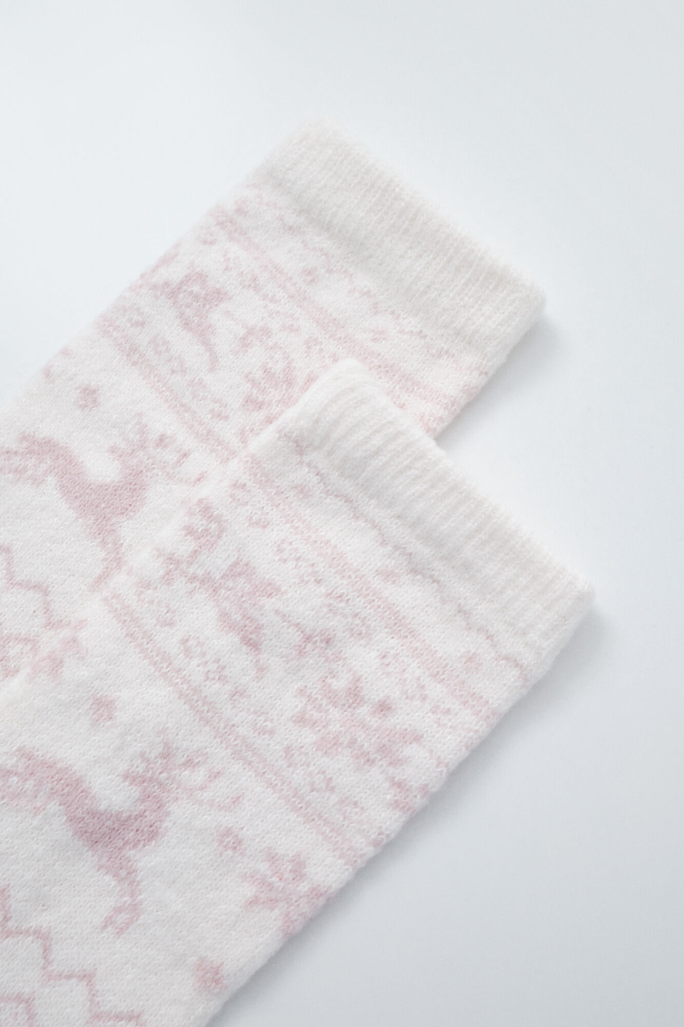 Women'secret Blue jacquard long socks