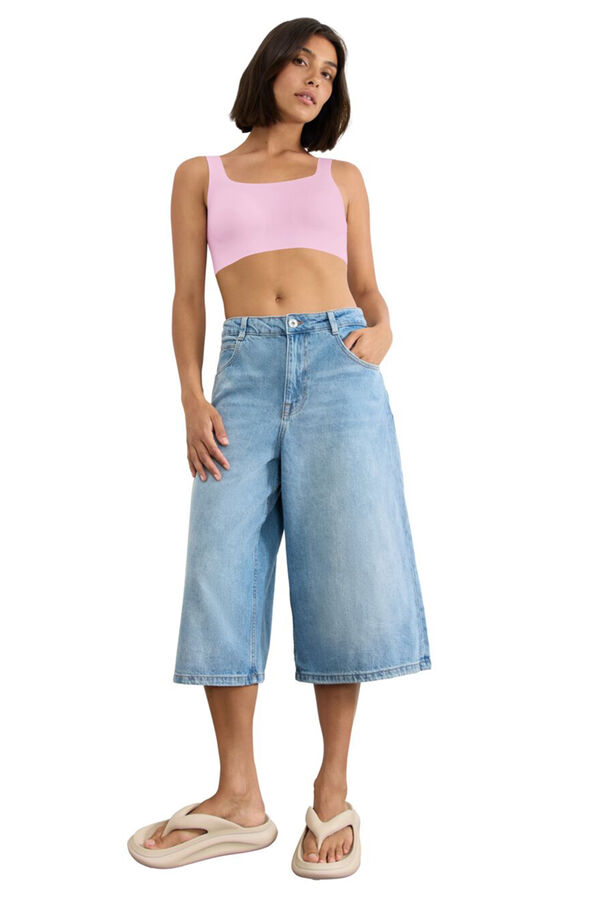 Sloggi Microfibre seamless bra top pink