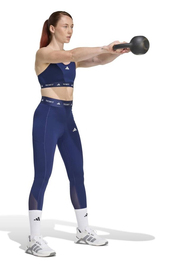 Adidas Sujetador deportivo compresi&oacute;n Techfit azul