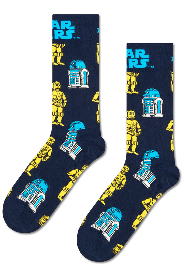 Happy Socks Unisex Star Wars&trade; R2D2 & C3PO Socks blue