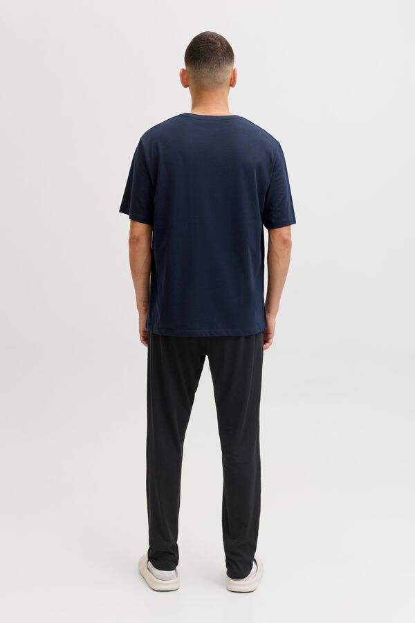 Jack & Jones Conjunto pijama largo manga corta azul