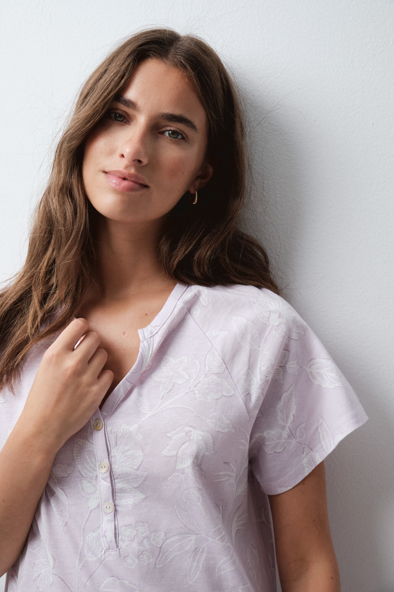 Women'secret Floral cotton short nightgown