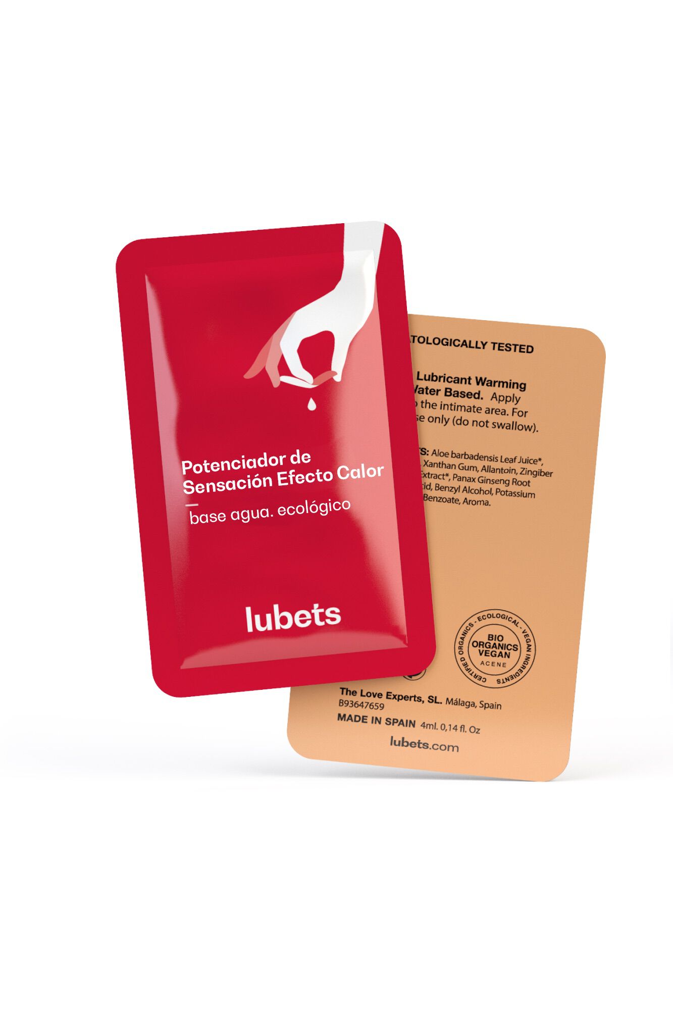 Lubets Potenciador de Sensaci&oacute;n Calor  - Lubricante base agua