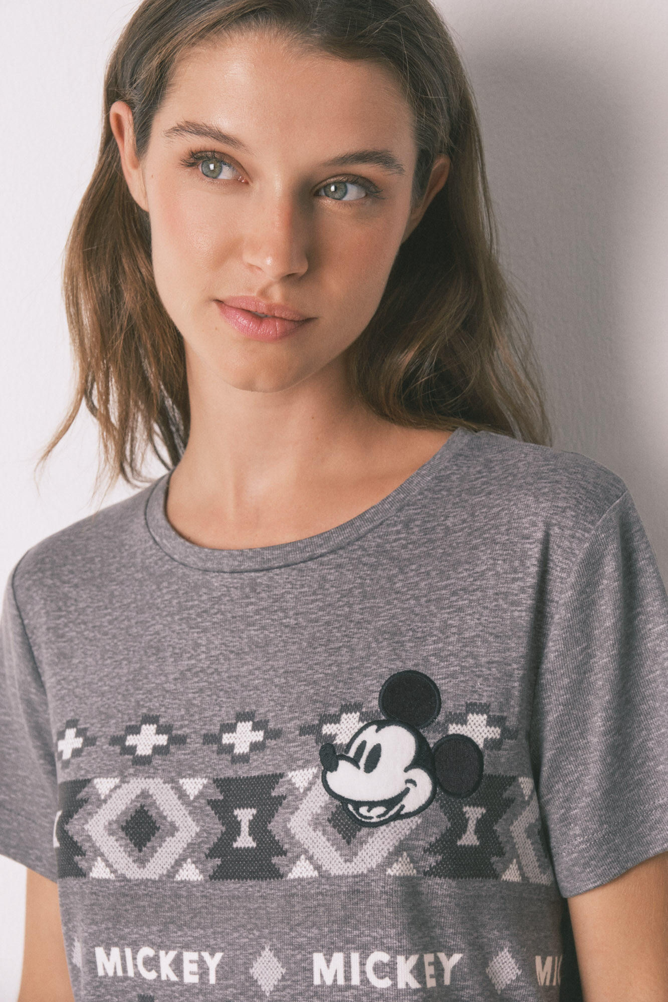 Women'secret Mickey short sleeve long pyjamas