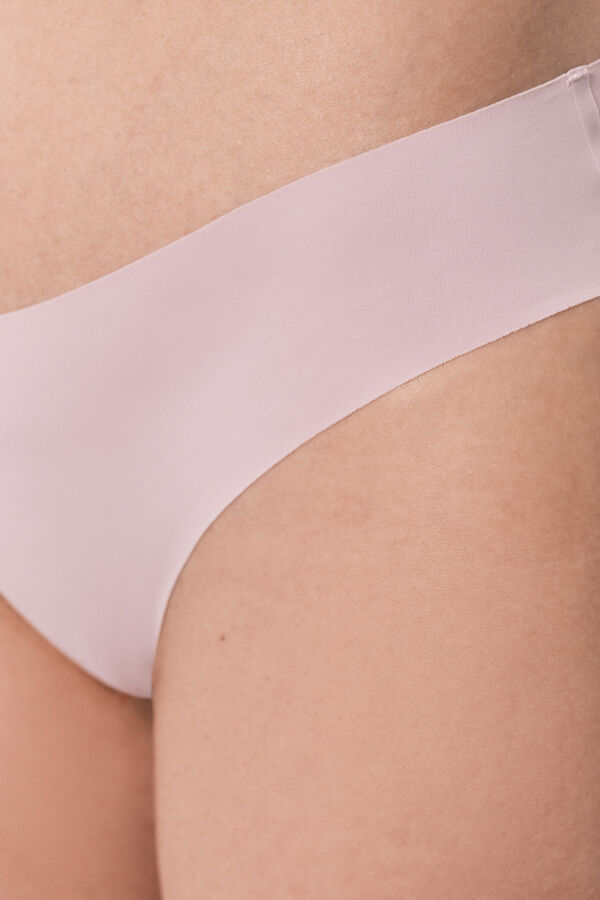Women'secret Cuecas cl&aacute;ssicas sem costuras em microfibra rosa rosa