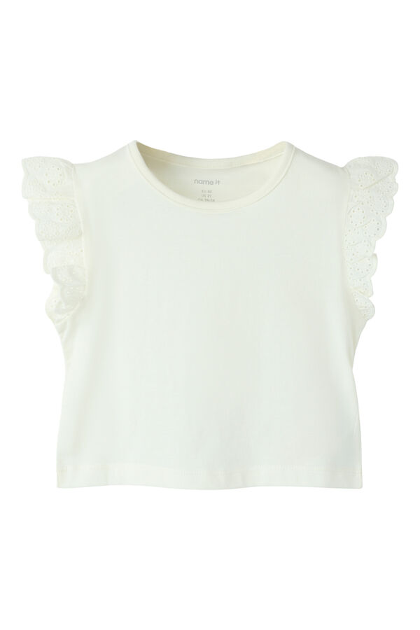 Name it Girl's short sleeve T-shirt white