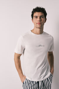 Women'secret Pijama corto hombre 100% algod&oacute;n rayas