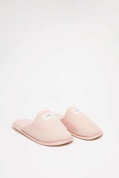 Womensecret Pink textured slippers pink