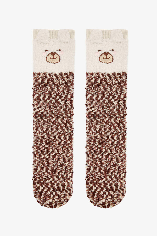 Penti Los calcetines midi Sleepy Bear marfil