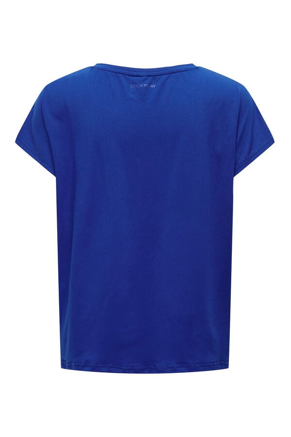 Womensecret Essential short-sleeved T-shirt bleu