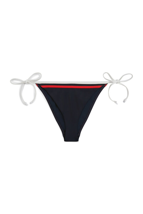 Tommy Hilfiger Braga bikini ajustable lazos laterales azul
