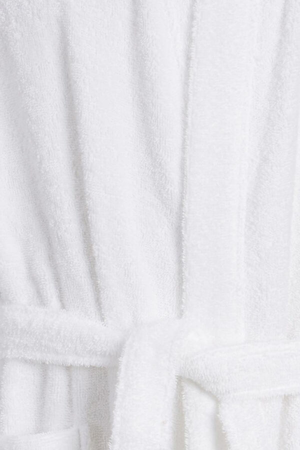 Jack & Jones Albornoz de algod&oacute;n blanco