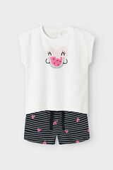 Name it Conjunto menina estampado branco