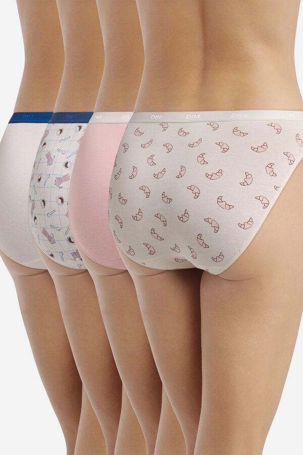 DIM Pack of 4 cotton slips DIM Pockets printed