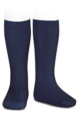 Condor Calcetines altos b&aacute;sicos canal&eacute; azul