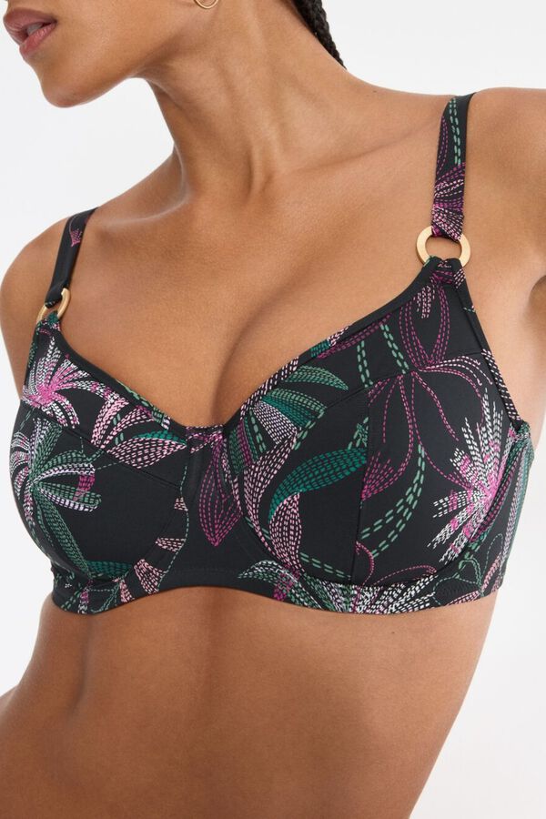 Triumph Top bikini reductor balconette aro tropical estampado