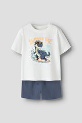 Name it T-shirt and Bermuda shorts set white
