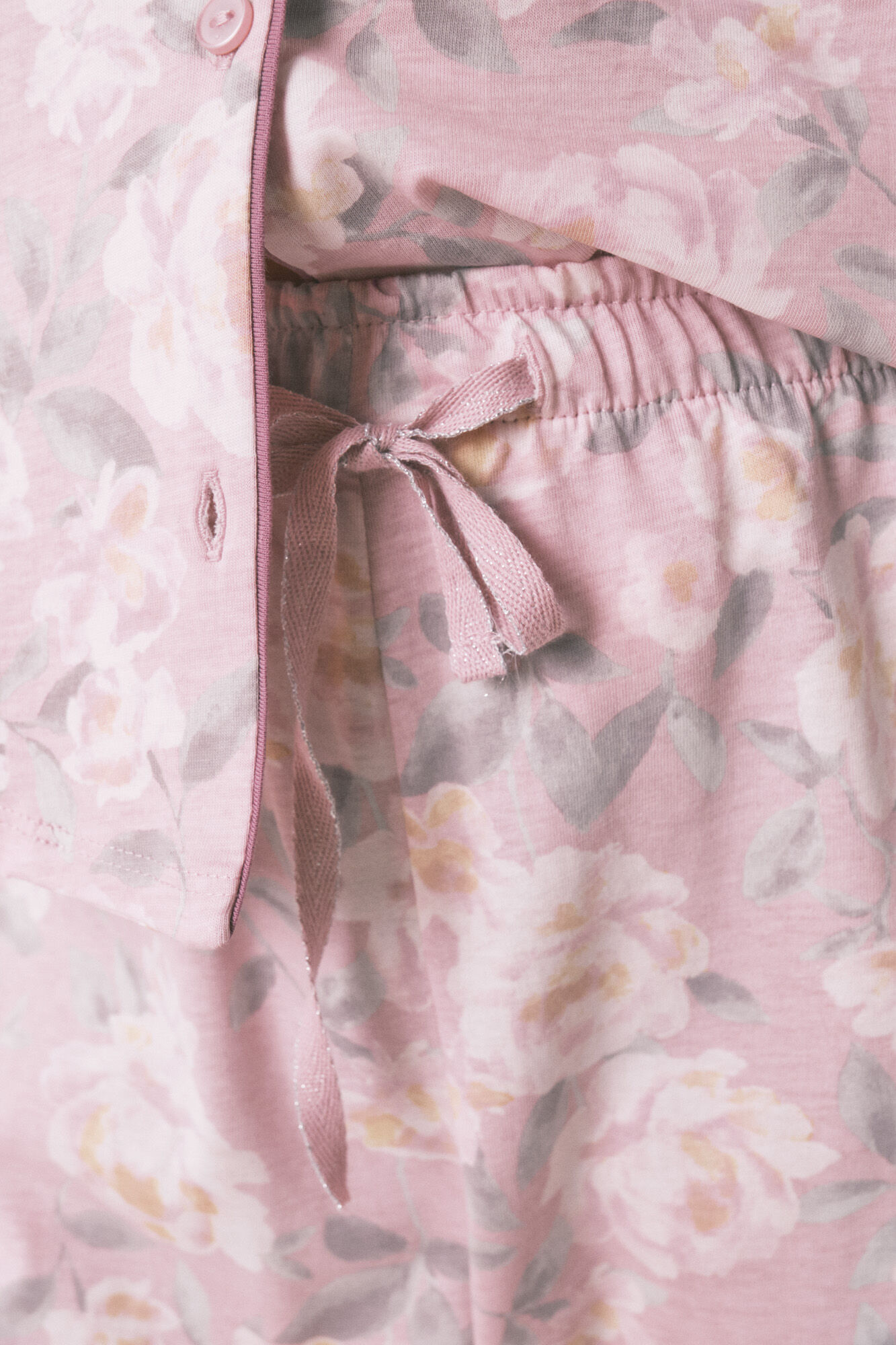 Women'secret Long 100% cotton floral classic pyjamas 