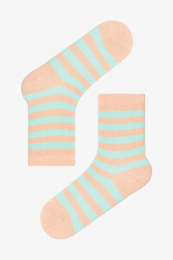 Penti Striped cat 3-pack ankle socks printed
