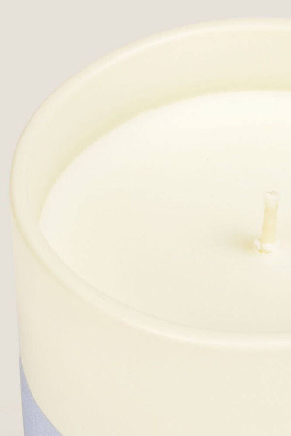 Textura Vela perfumada de algod&atilde;o macio bege