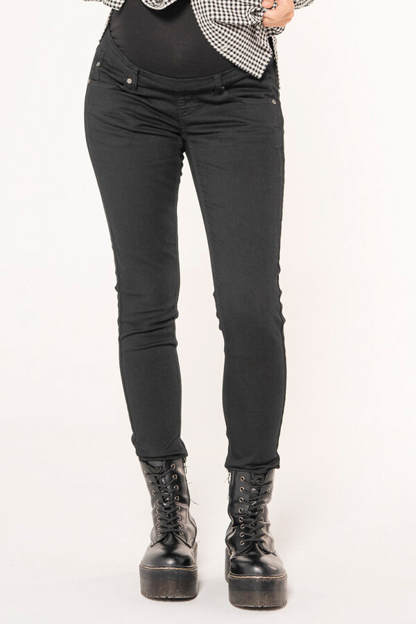 Womensecret Essential twill maternity trousers noir