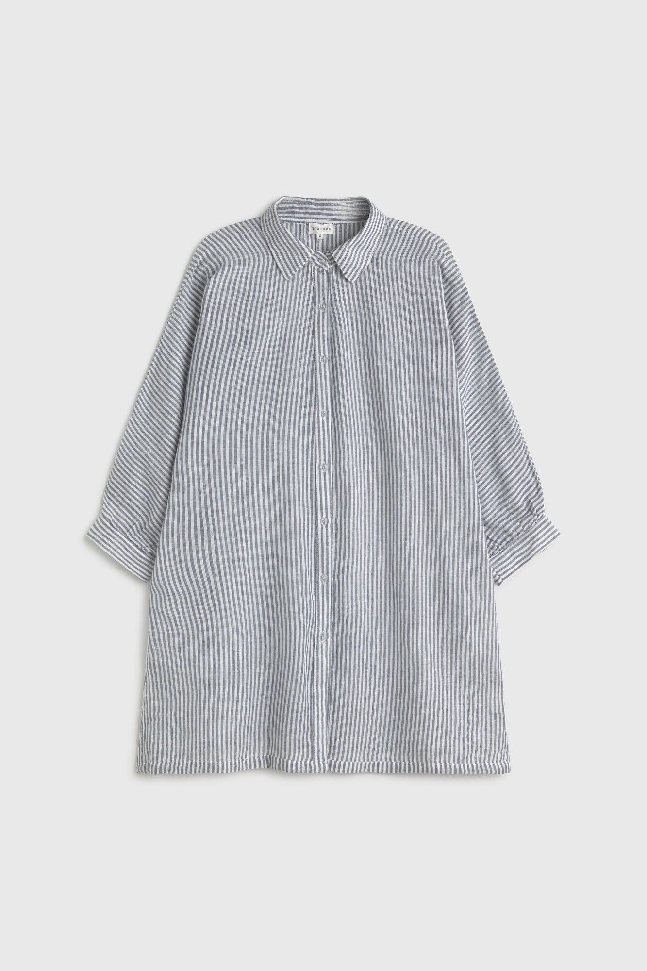 Textura T&uacute;nica de playa algod&oacute;n rayas