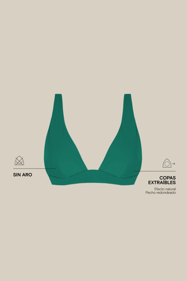 Womensecret Bikini gornji deo američkog izraza zelene boje Zelena