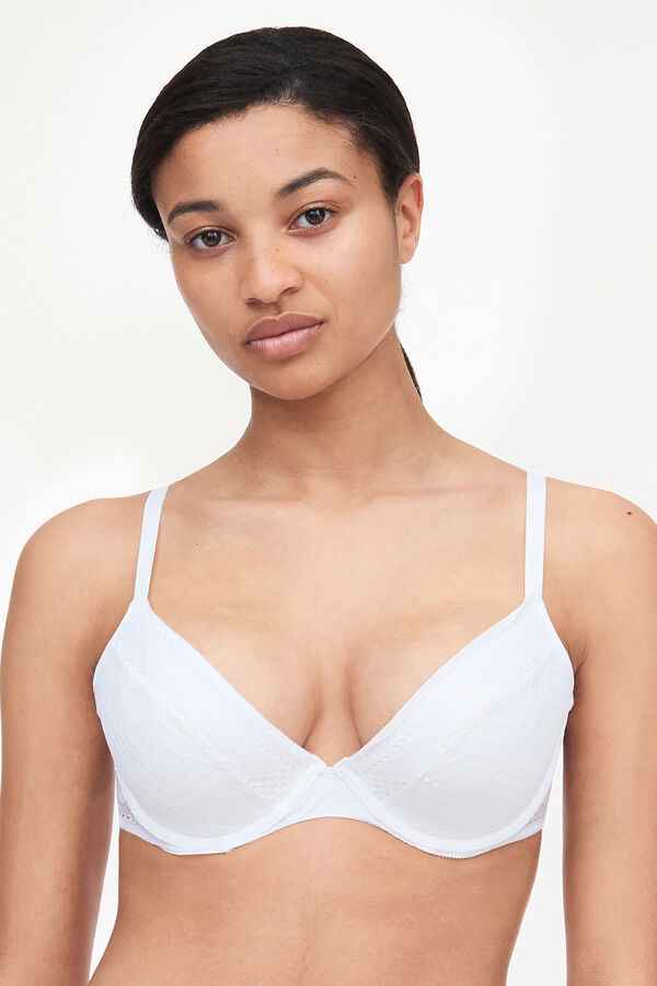 Womensecret Ondine push-up bra with graphic lace   Weiß