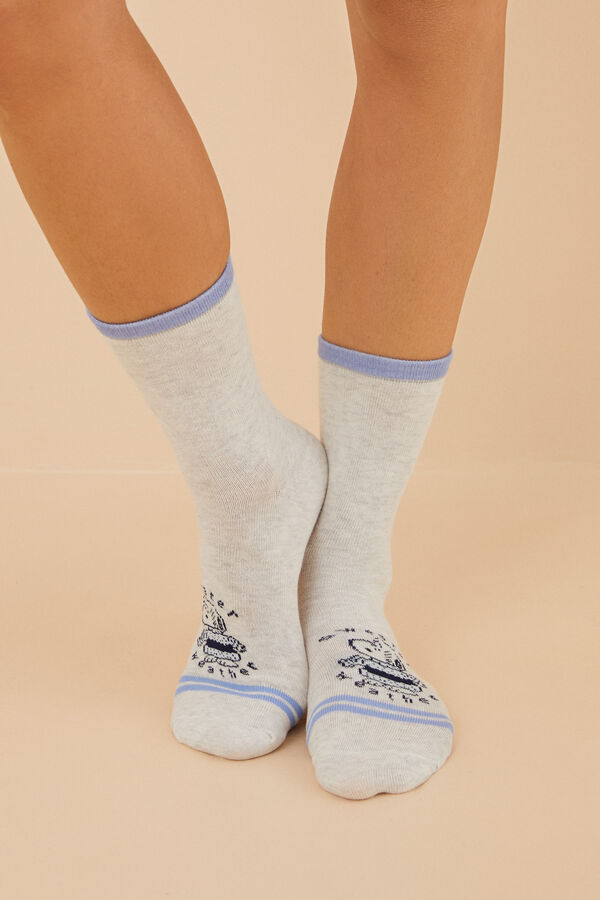 Womensecret Pakiranje od 6 pari pamučnih čarapa Snoopy S uzorkom