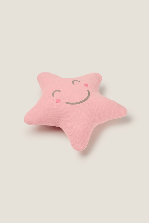 Womensecret Travesseiro de algodão estrela rosa
