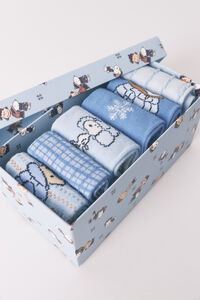 Women'secret Pacote com 6 meias longas de algod&atilde;o do Snoopy