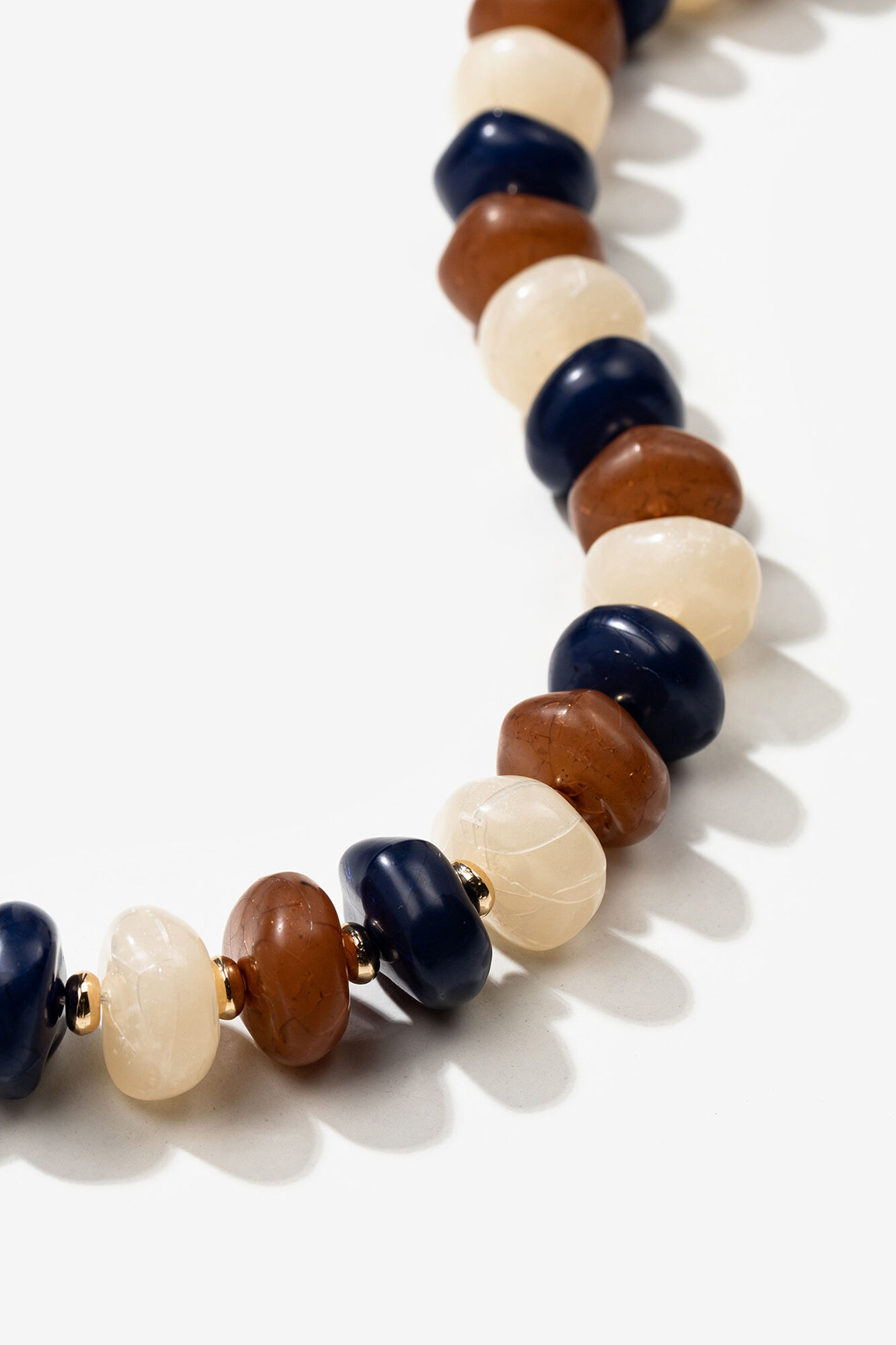 Vilanova Collar maxi oro cuentas colores