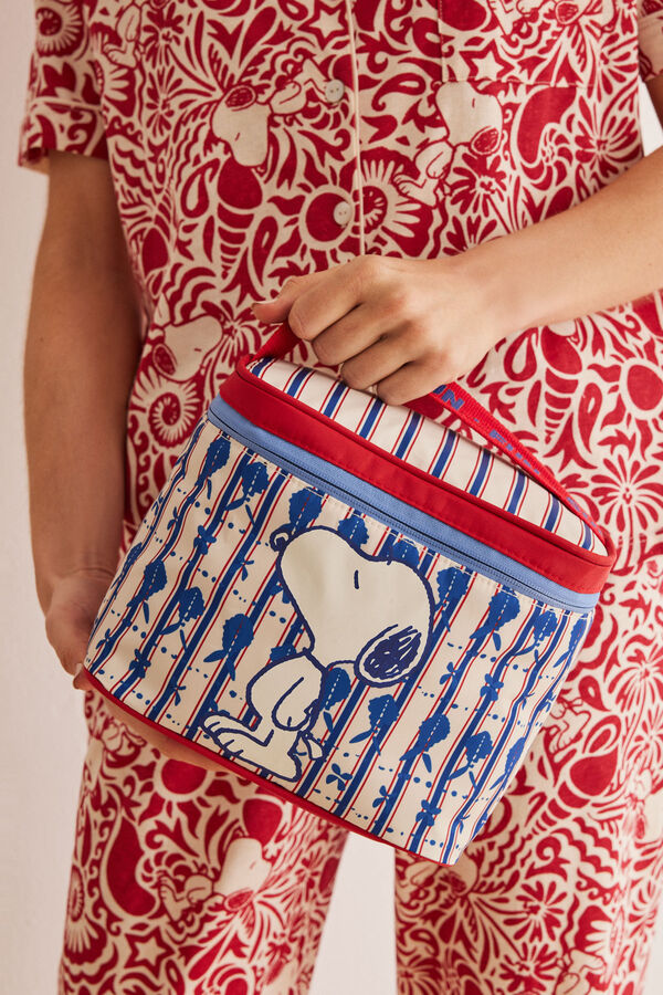 Womensecret Bolsa porta alimentos rayas Snoopy estampado