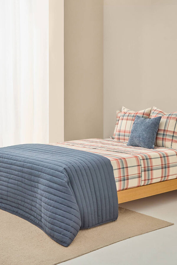 Textura Kariertes Blatt Blau